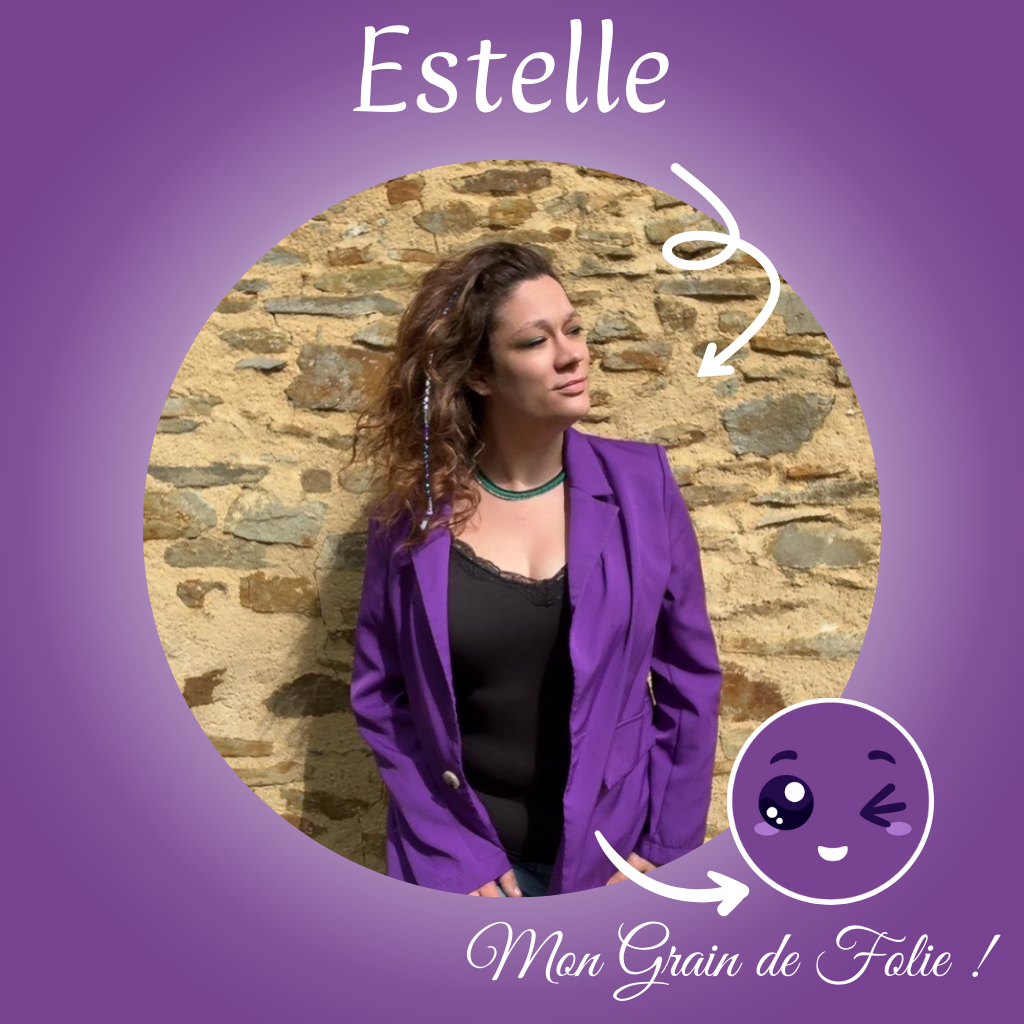 Estelle la fondatrice de l'agence un grain de folie 72. agence marketing communication digitale et traditionnelle